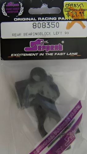 Serpent # 808350 - Rear Bearing Block