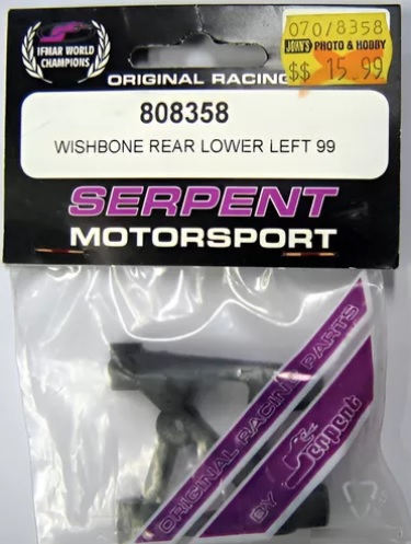 Serpent 808358 Wishbone Rear Lower Left 99