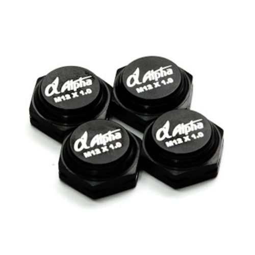 TUERCAS PARA LLANTA ANTIPOLVO (4 PZAS.) CON LOGO ALPHA