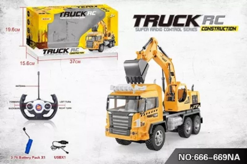 Carro camión de construcción a control remoto con luz y sonido / truck rc construction - Image 3