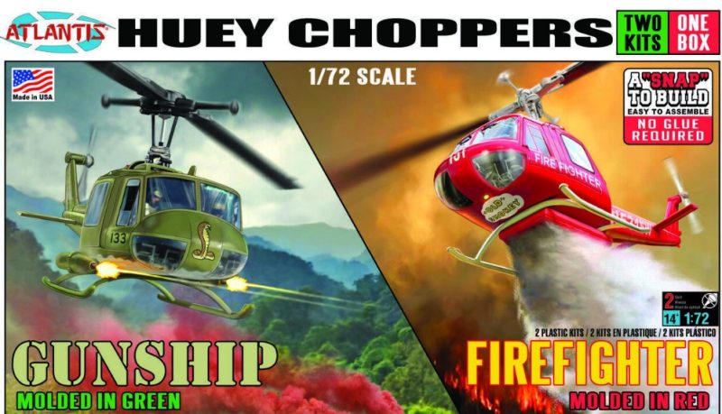 Atlantis Huey Choppers 2 en 1 kit de modelo de plastico