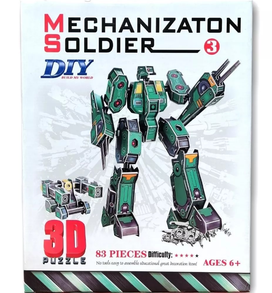 Mechanizaton Soldier 3 Rompecabezas 3DS Diy
