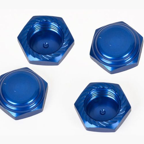 TUERCAS PARA LLANTA ANTIPOLVO (4 PZAS.) AZUL METÁLICO