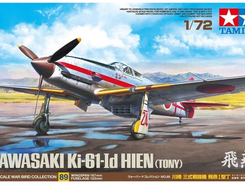 Kawasaki KI61ID Hien Kit de avion modelo de plastico