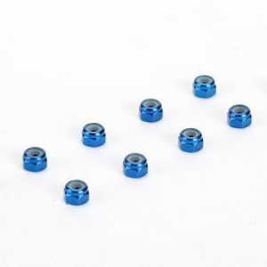 TUERCAS DE ALUMINIO AZUL (10 PZAS.) 3mm