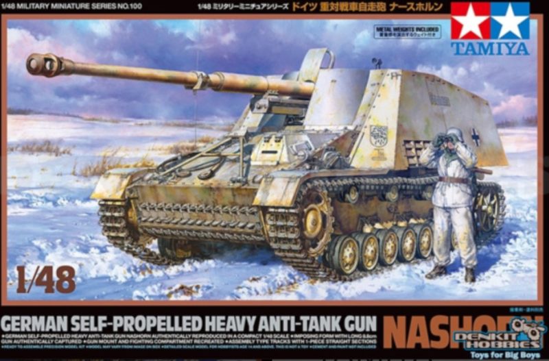 KIT DE MODELO DE PLASTICO DE PISTOLA ANTI TANQUE PESADA AUTOPROPULSADA ALEMANA NASHORN